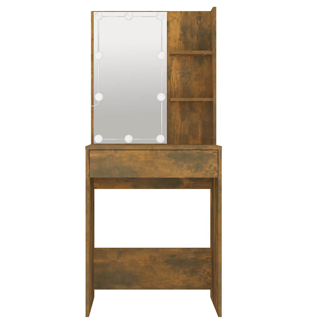 8720287087229_g_en_hd_3 vidaXL Dressing Table with LED Smoked Oak 60x40x140 cm - Image 6