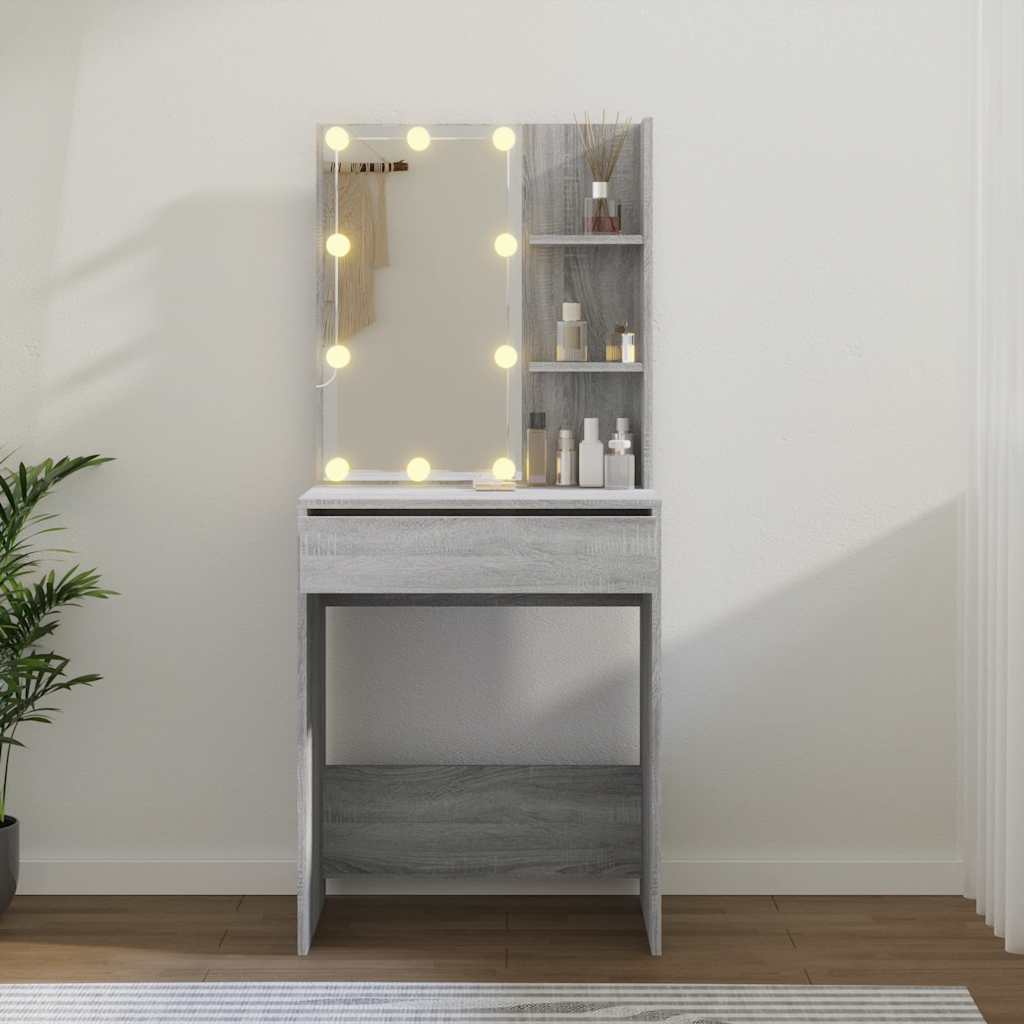 8720287087236_g_en_hd_11 vidaXL Dressing Table with LED Grey Sonoma 60x40x140 cm - Image 14