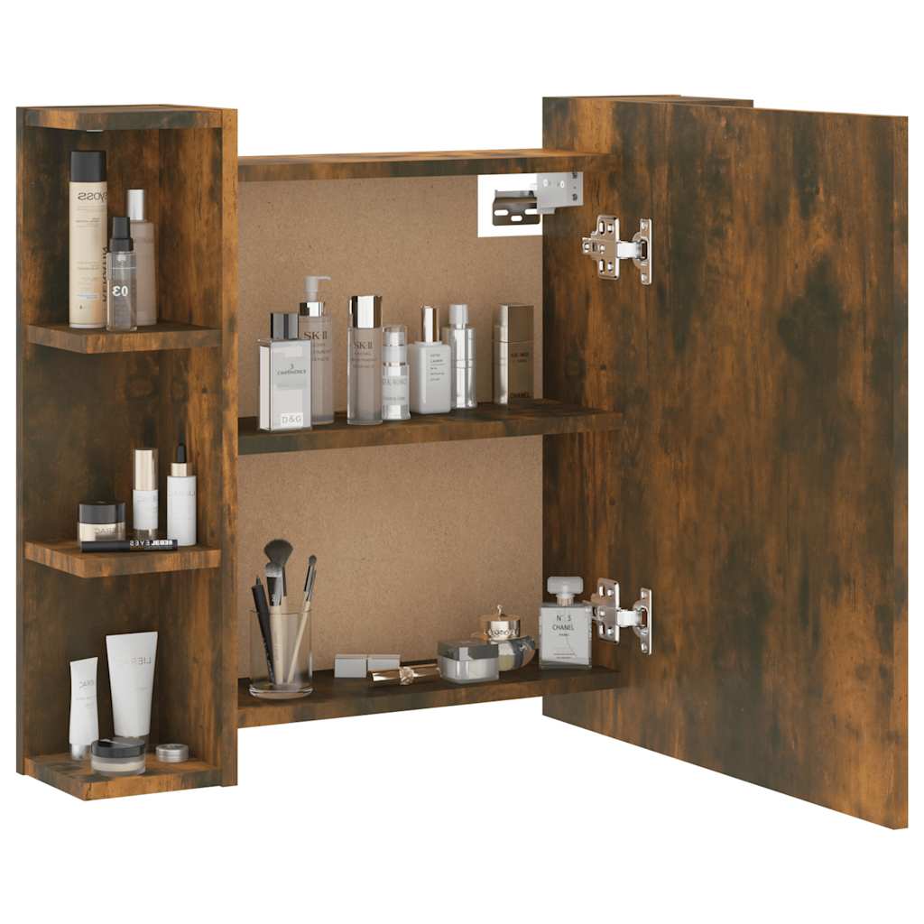 8720287087311_g_en_hd_5 vidaXL Mirror Cabinet with LED Smoked Oak 70x16.5x60 cm - Image 7