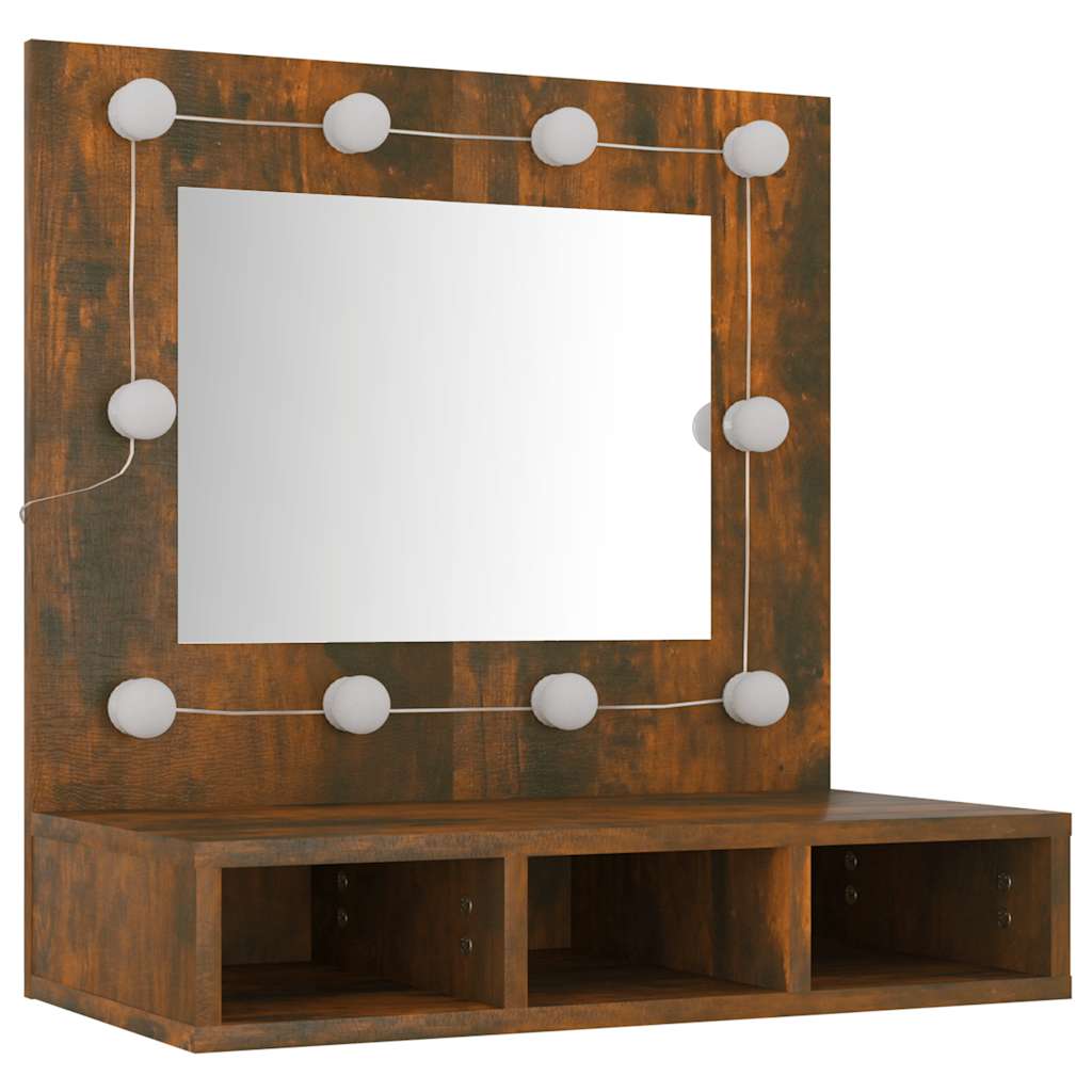 8720287087342_g_en_hd_2 vidaXL Mirror Cabinet with LED Smoked Oak 60x31.5x62 cm - Image 4