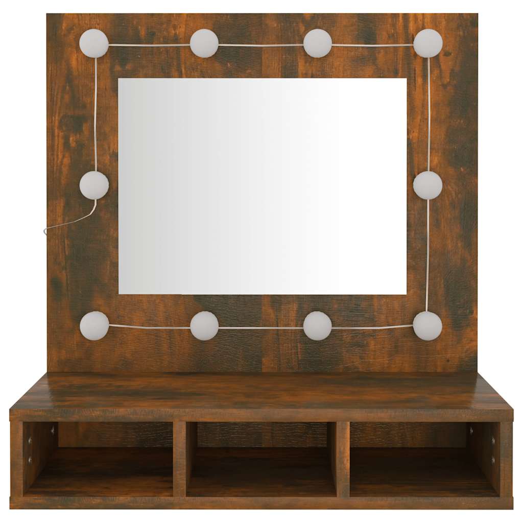 8720287087342_g_en_hd_3 vidaXL Mirror Cabinet with LED Smoked Oak 60x31.5x62 cm - Image 5