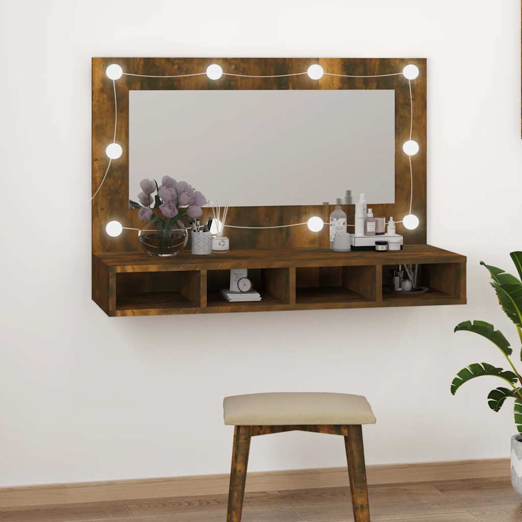 8720287087373_g_en_hd_10 vidaXL Mirror Cabinet with LED Smoked Oak 90x31.5x62 cm - Image 12
