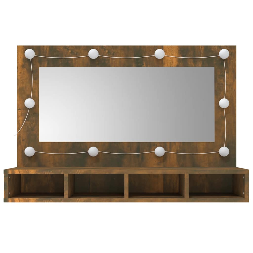 8720287087373_g_en_hd_2 vidaXL Mirror Cabinet with LED Smoked Oak 90x31.5x62 cm - Image 4