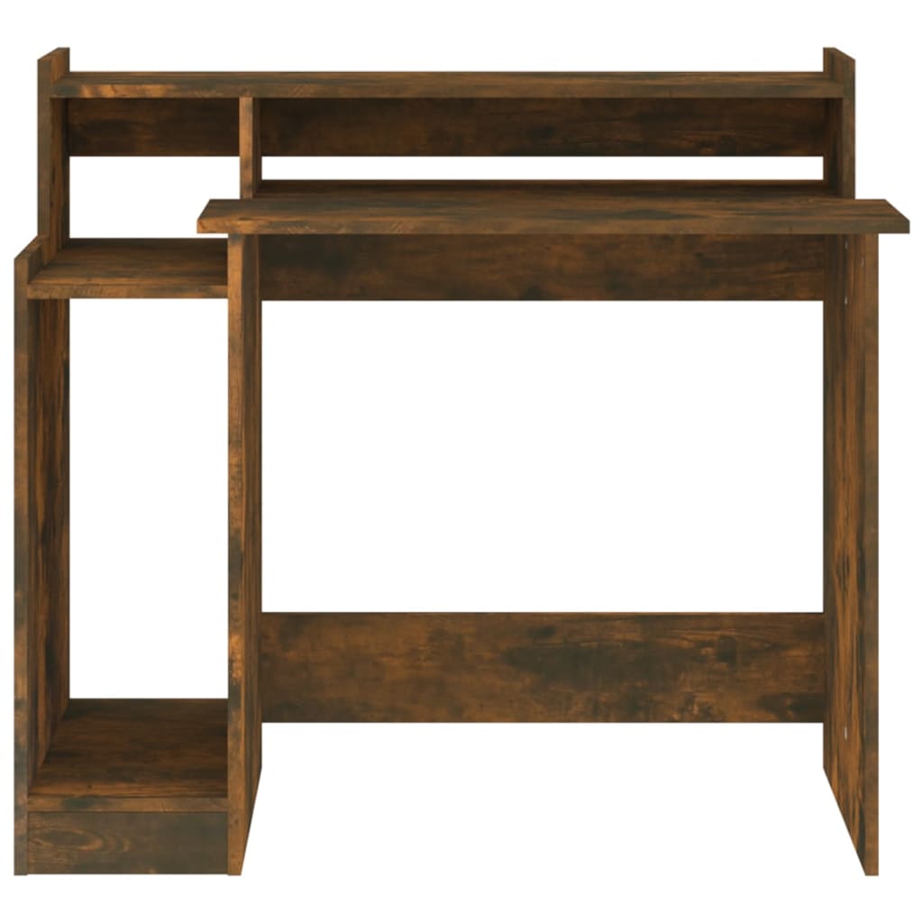8720287087557_g_en_hd_6 vidaXL Desk with LED Lights Smoked Oak 97x45x90 cm Engineered Wood - Image 9