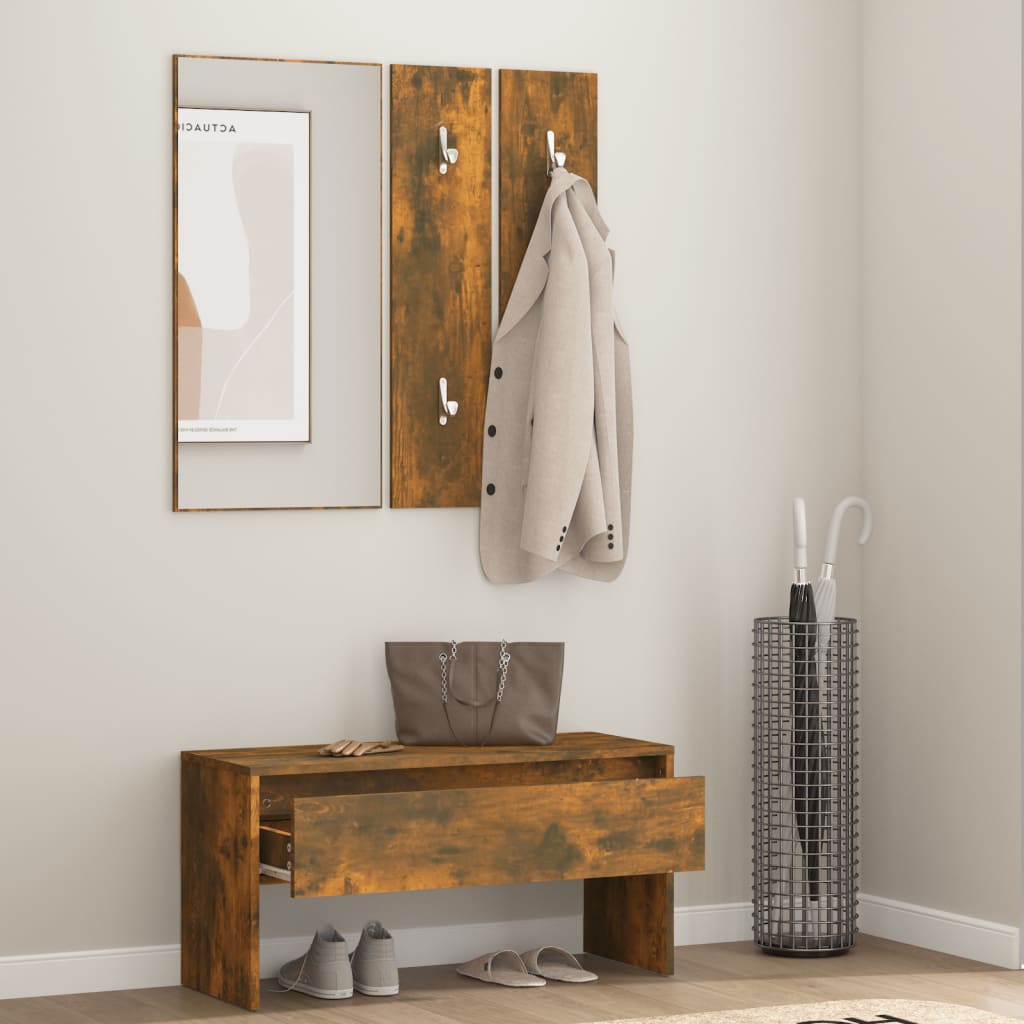 8720287087588_g_en_hd_1 vidaXL Hallway Furniture Set Smoked Oak Engineered Wood - Image 3
