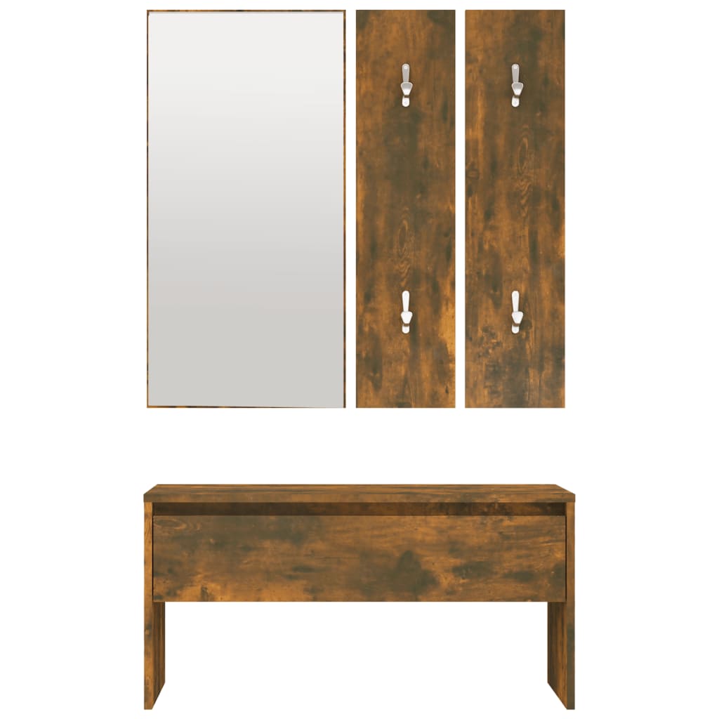8720287087588_g_en_hd_3 vidaXL Hallway Furniture Set Smoked Oak Engineered Wood - Image 5