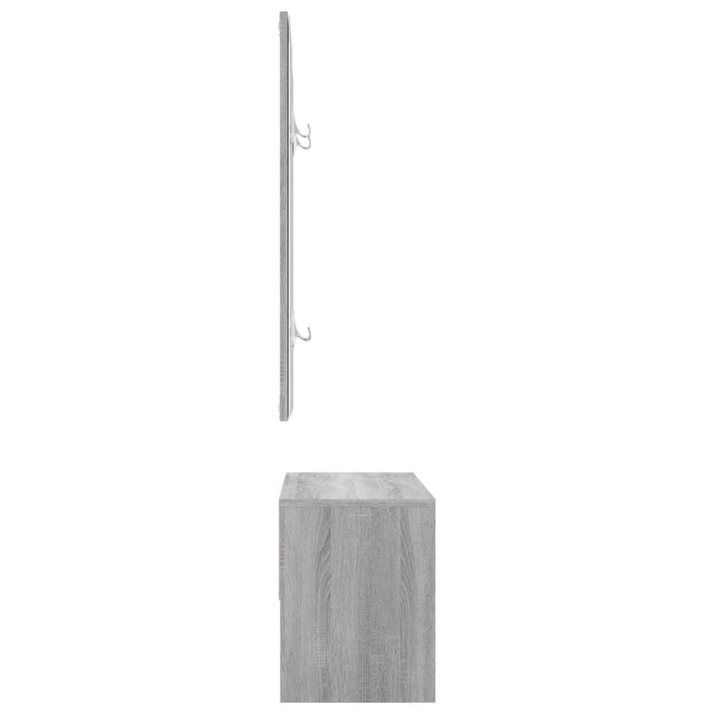 8720287087595_g_en_hd_5 vidaXL Hallway Furniture Set Grey Sonoma Engineered Wood - Image 7