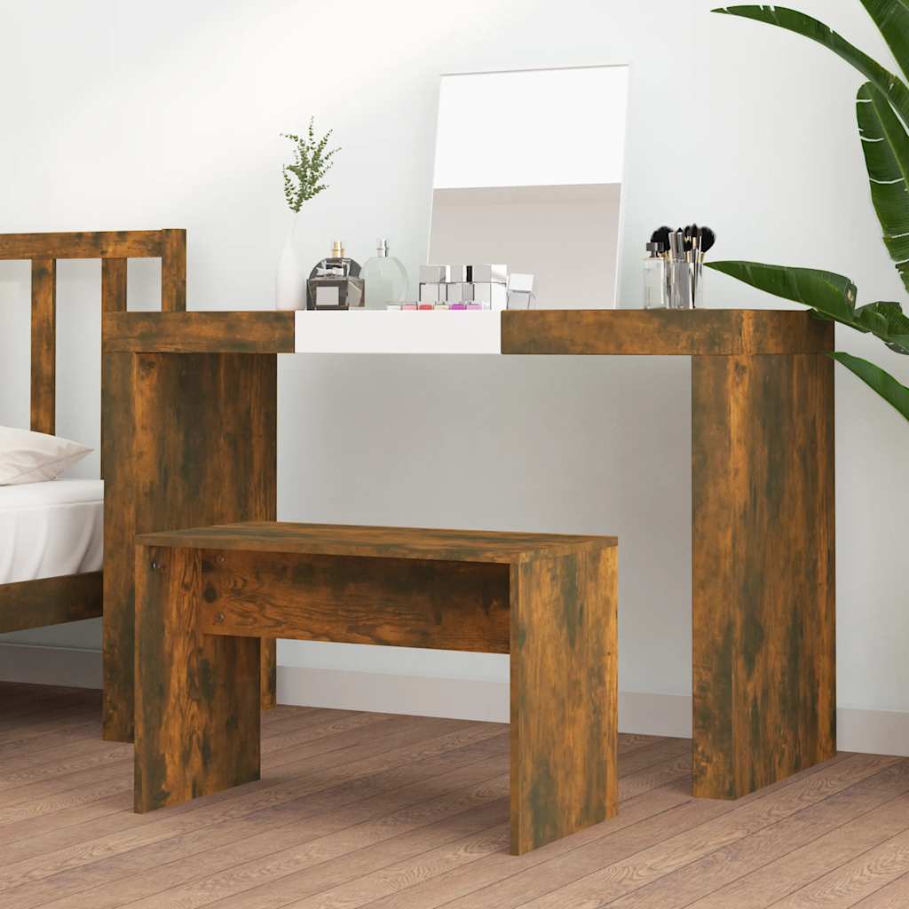 8720287088035_g_en_hd_1 vidaXL Dressing Stool Smoked Oak 70x35x45 cm Engineered Wood - Image 3