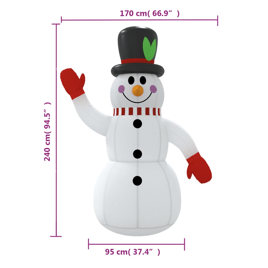8720287088448_g_en_hd_10 vidaXL Christmas Inflatable Snowman with LEDs 240 cm - Image 12