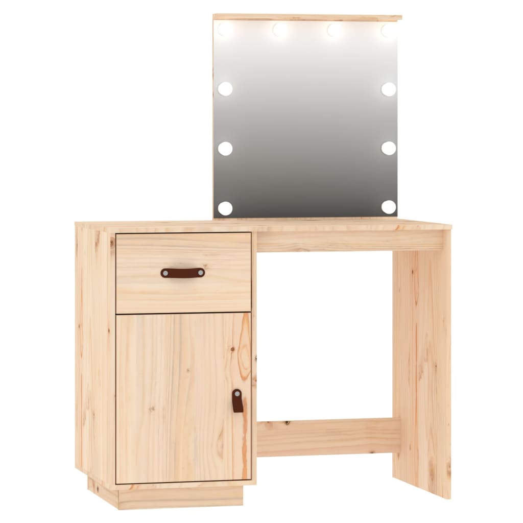8720287088875_g_en_hd_6 vidaXL Dressing Table Set with LED Solid Wood Pine - Image 9