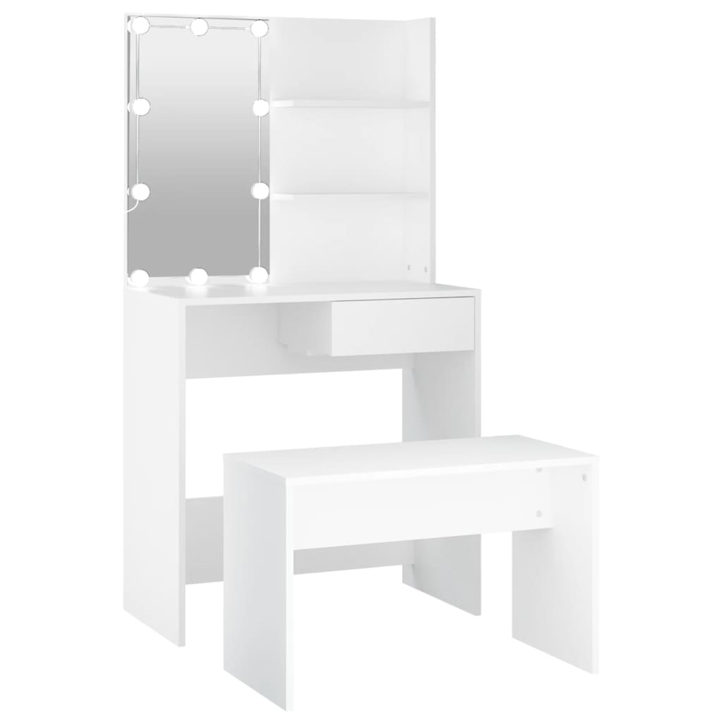 8720287100492_a_en_hd_1 vidaXL Dressing Table Set with LED White Engineered Wood - Image 2