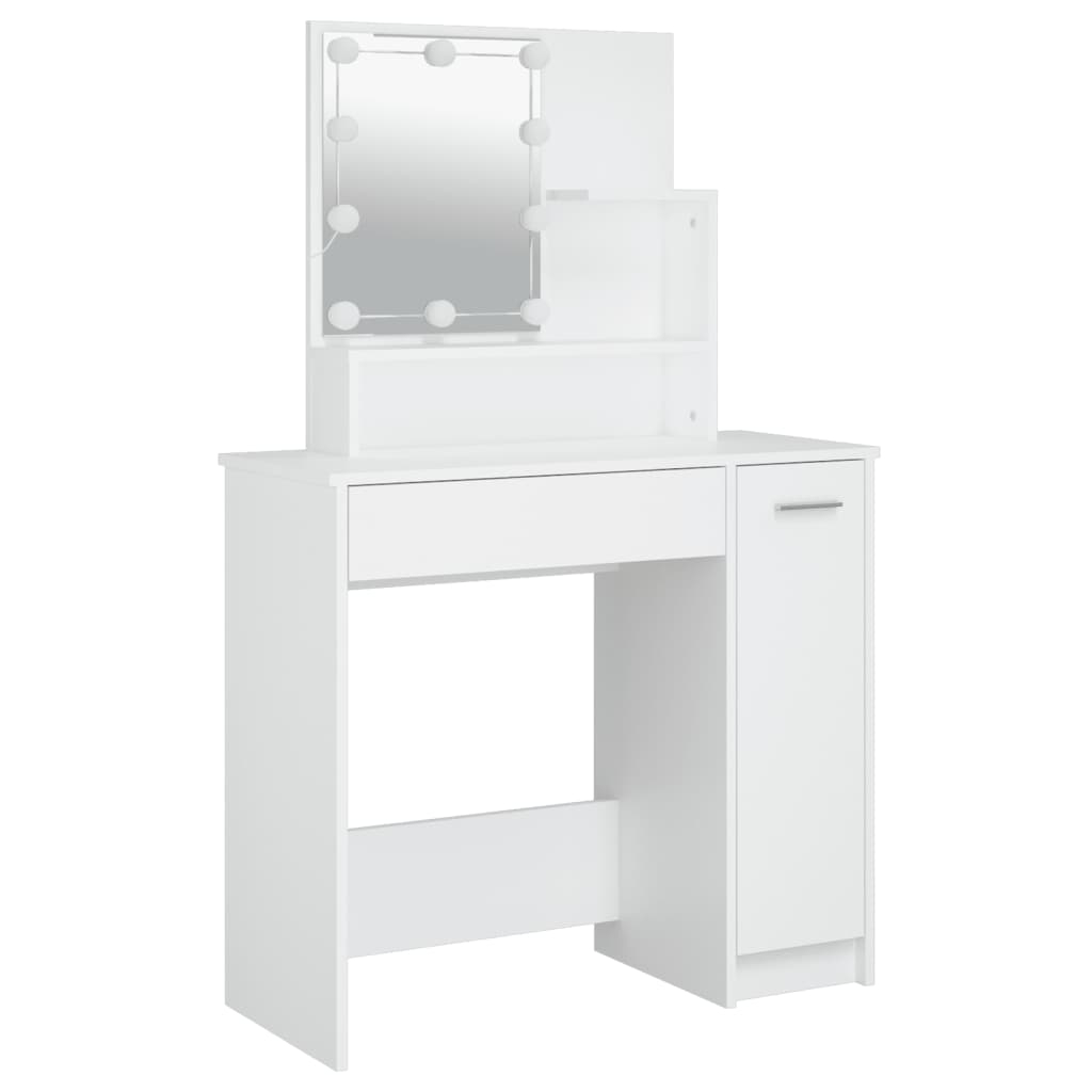 8720287100577_g_en_hd_6 vidaXL Dressing Table Set with LED White Engineered Wood - Image 9