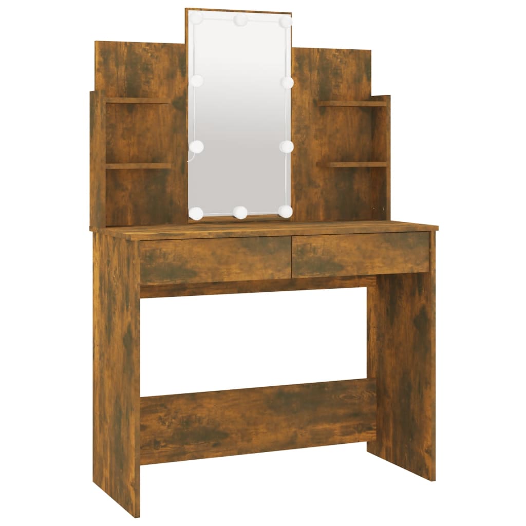 8720287100706_g_en_hd_6 vidaXL Dressing Table Set with LED Smoked Oak Engineered Wood - Image 9