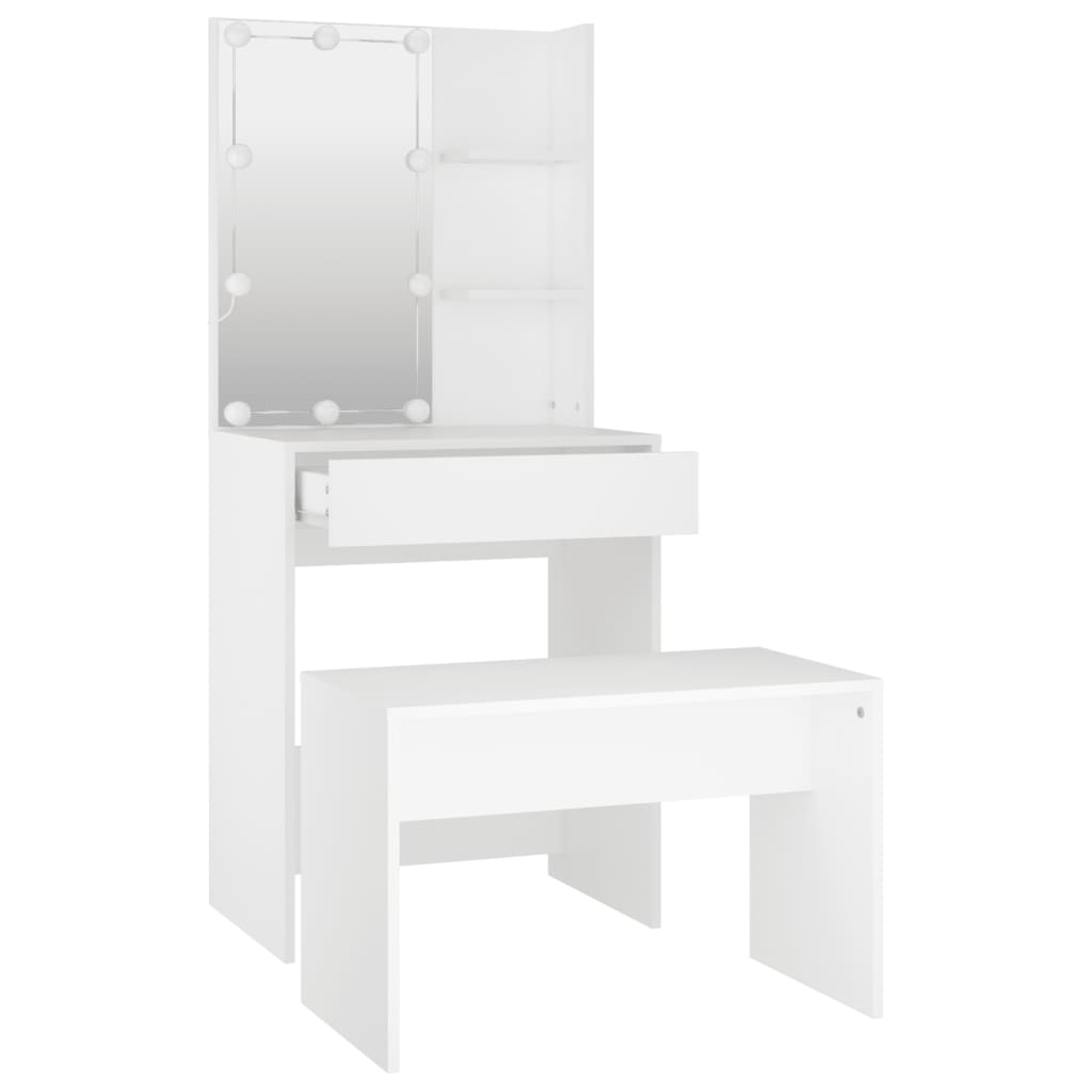 8720287100737_g_en_hd_4 vidaXL Dressing Table Set with LED White Engineered Wood - Image 7