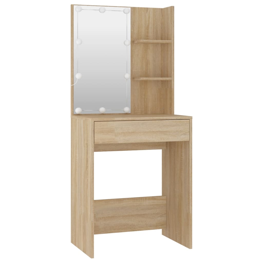 8720287100751_g_en_hd_5 vidaXL Dressing Table Set with LED Sonoma Oak Engineered Wood - Image 8