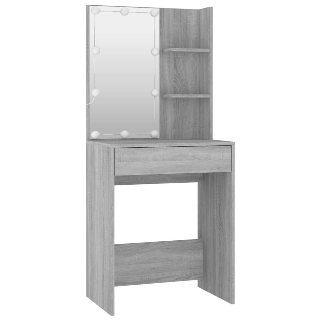 8720287100799_g_en_hd_5 vidaXL Dressing Table Set with LED Grey Sonoma Engineered Wood - Image 8