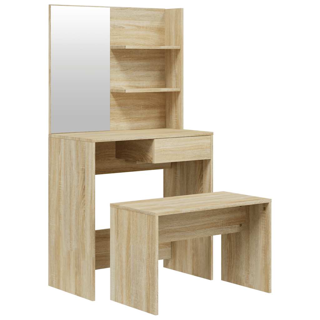 8720287100836_a_en_hd_1 vidaXL Dressing Table Set Sonoma Oak 74.5x40x141 cm - Image 2