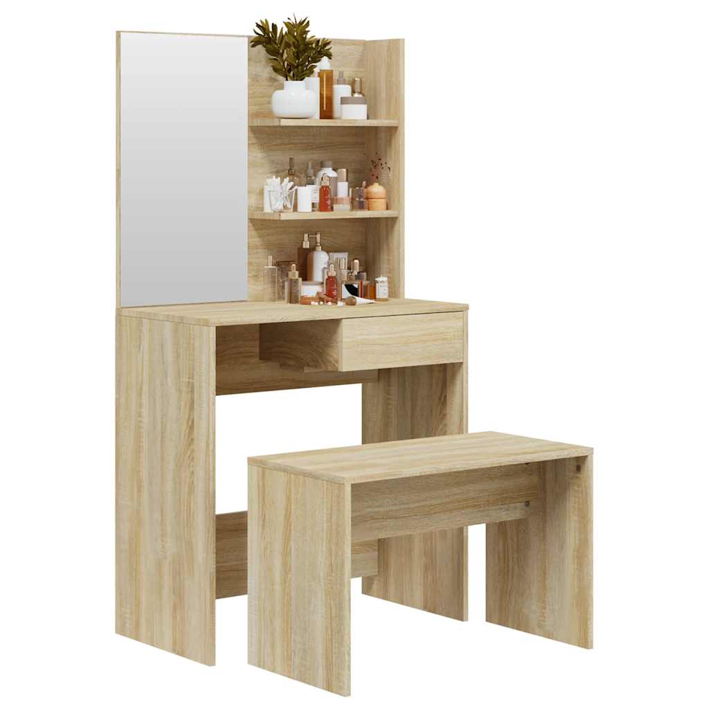 8720287100836_g_en_hd_1 vidaXL Dressing Table Set Sonoma Oak 74.5x40x141 cm - Image 4