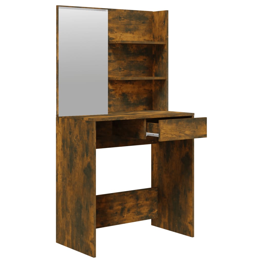 8720287100867_g_en_hd_3 vidaXL Dressing Table Set Smoked Oak 74.5x40x141 cm - Image 6