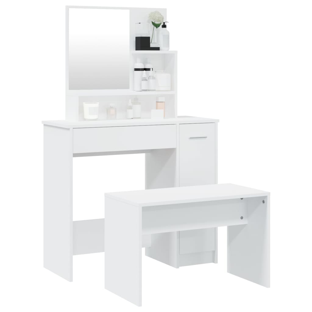 8720287100898_g_en_hd_1 vidaXL Dressing Table Set White 86.5x35x136 cm - Image 4