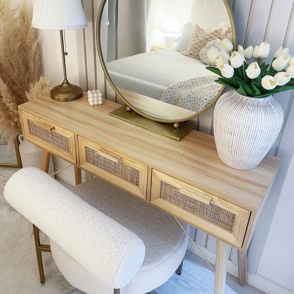 8720287102526_g_en_hd_1 vidaXL Console Table Brown 105x30x75 cm Solid Wood Pine&Natural Rattan - Image 4