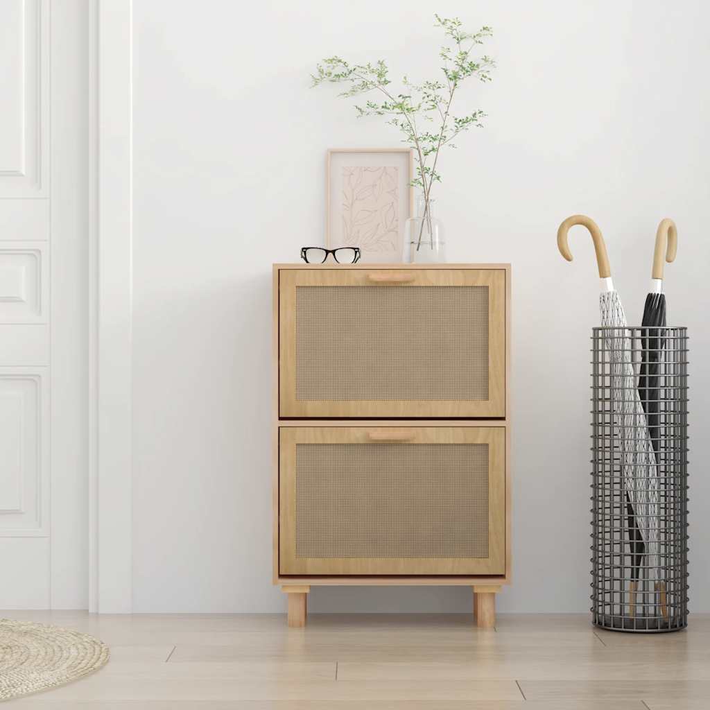 8720287102700_g_en_hd_1 vidaXL Shoe Cabinet Brown 52x25x80 cm Engineered Wood and Natural Rattan - Image 4