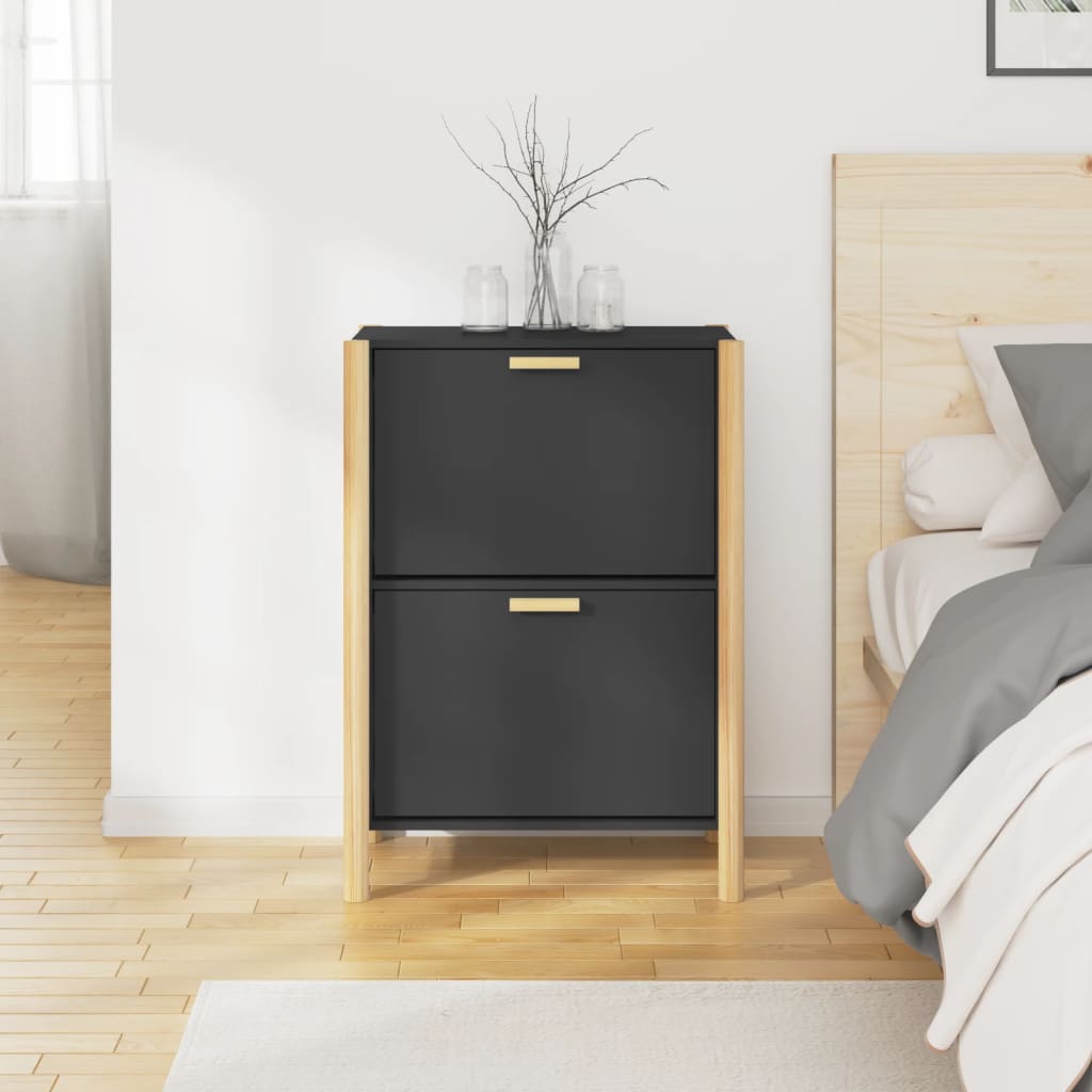 8720287103080_g_en_hd_1 vidaXL Shoe Cabinet Black 57.5x33x80 cm Engineered Wood - Image 4