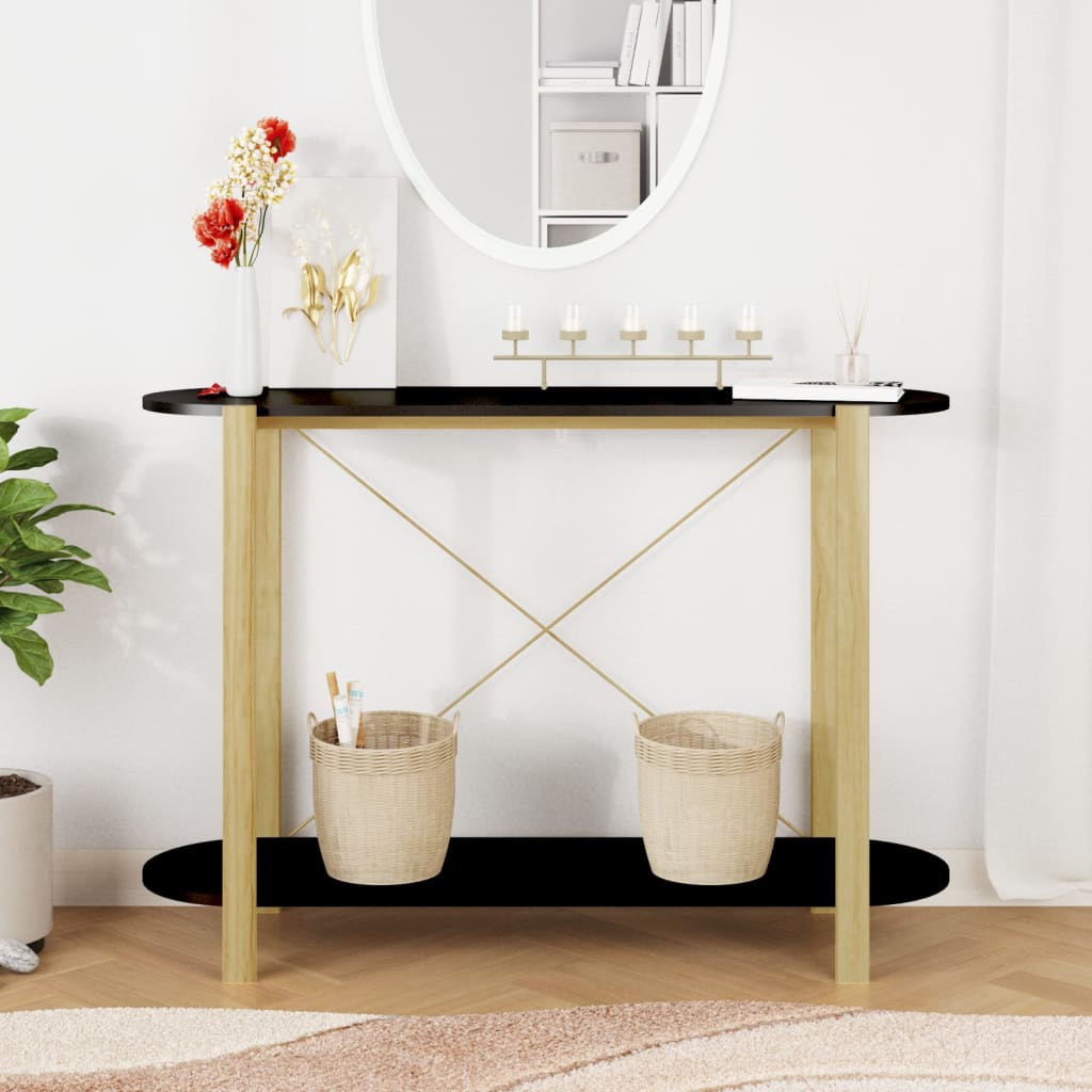 8720287103141_g_en_hd_1 vidaXL Console Table Black 110x38x75 cm Engineered Wood - Image 4