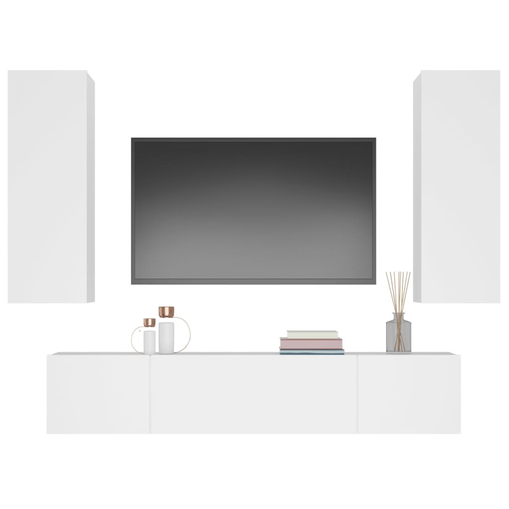 8720287103448_g_en_hd_2 vidaXL 4 Piece TV Cabinet Set White Engineered Wood - Image 5