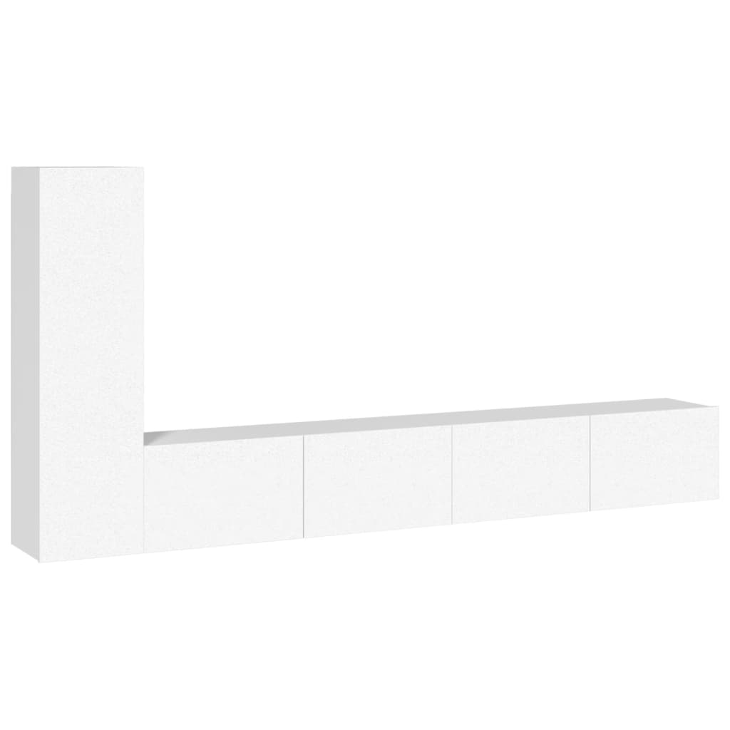 8720287104643_a_en_hd_1 vidaXL 3 Piece TV Cabinet Set White Engineered Wood - Image 2