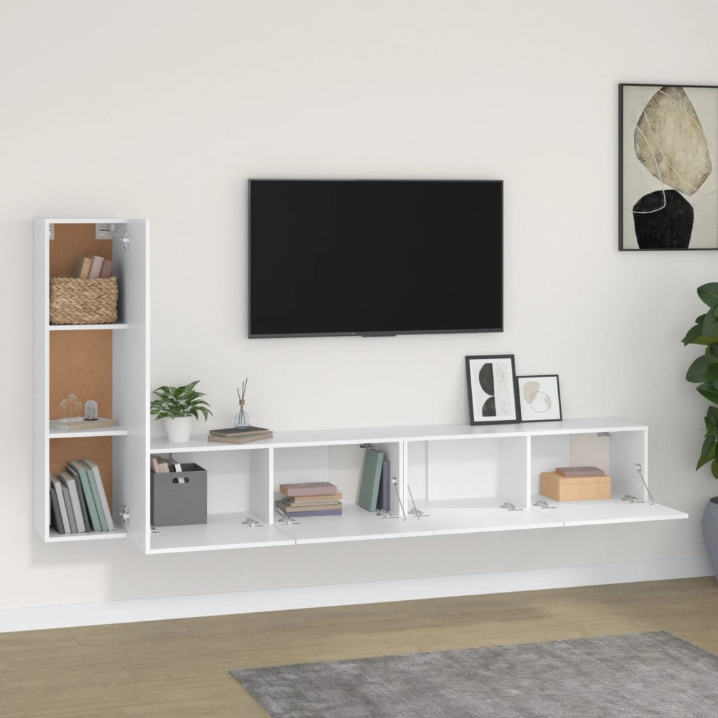 8720287104643_g_en_hd_1 vidaXL 3 Piece TV Cabinet Set White Engineered Wood - Image 4