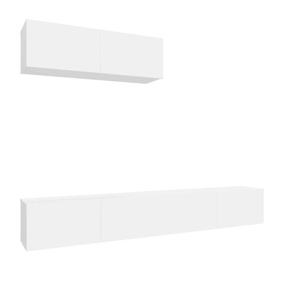 8720287106241_a_en_hd_1 vidaXL 3 Piece TV Cabinet Set White Engineered Wood - Image 2