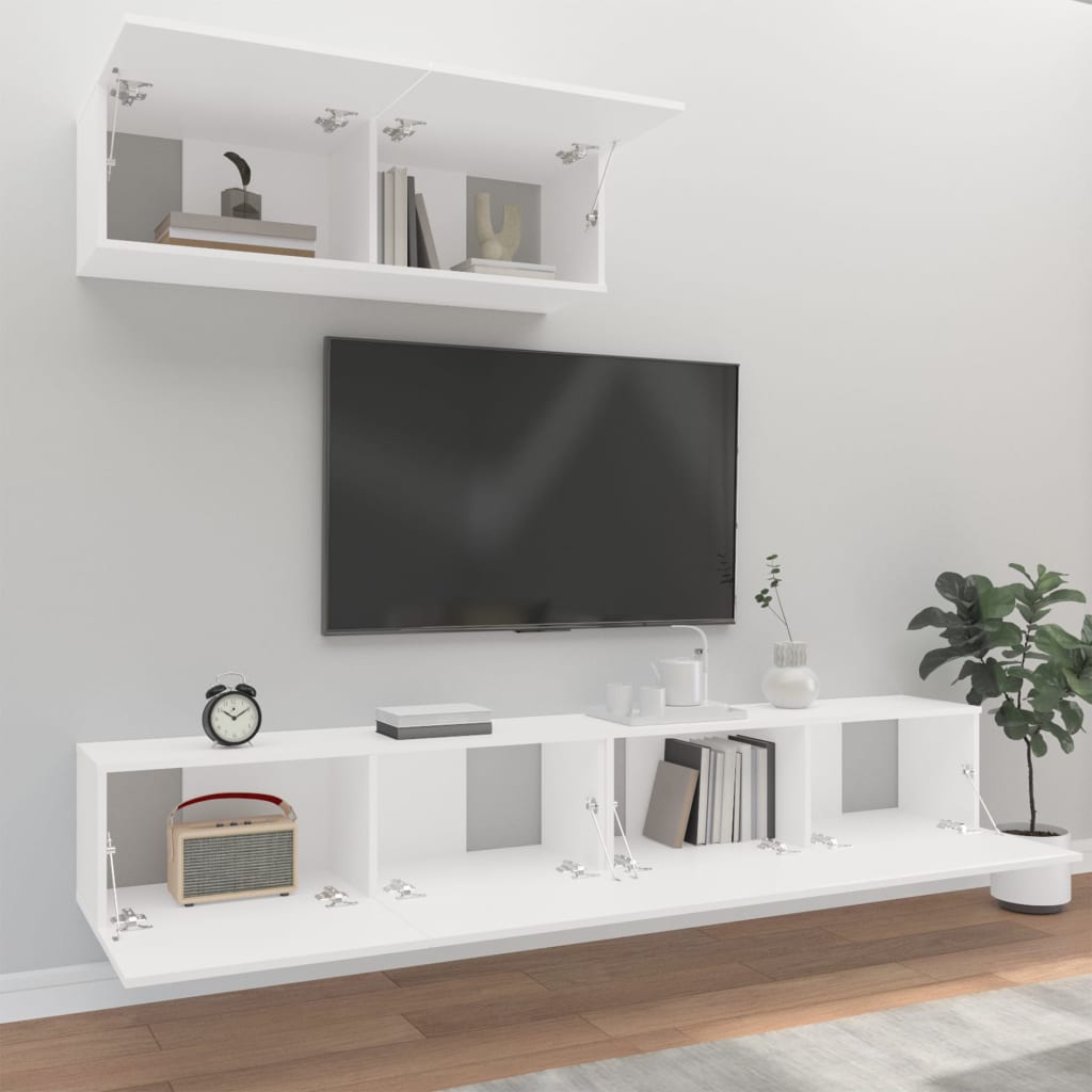 8720287106241_g_en_hd_1 vidaXL 3 Piece TV Cabinet Set White Engineered Wood - Image 4