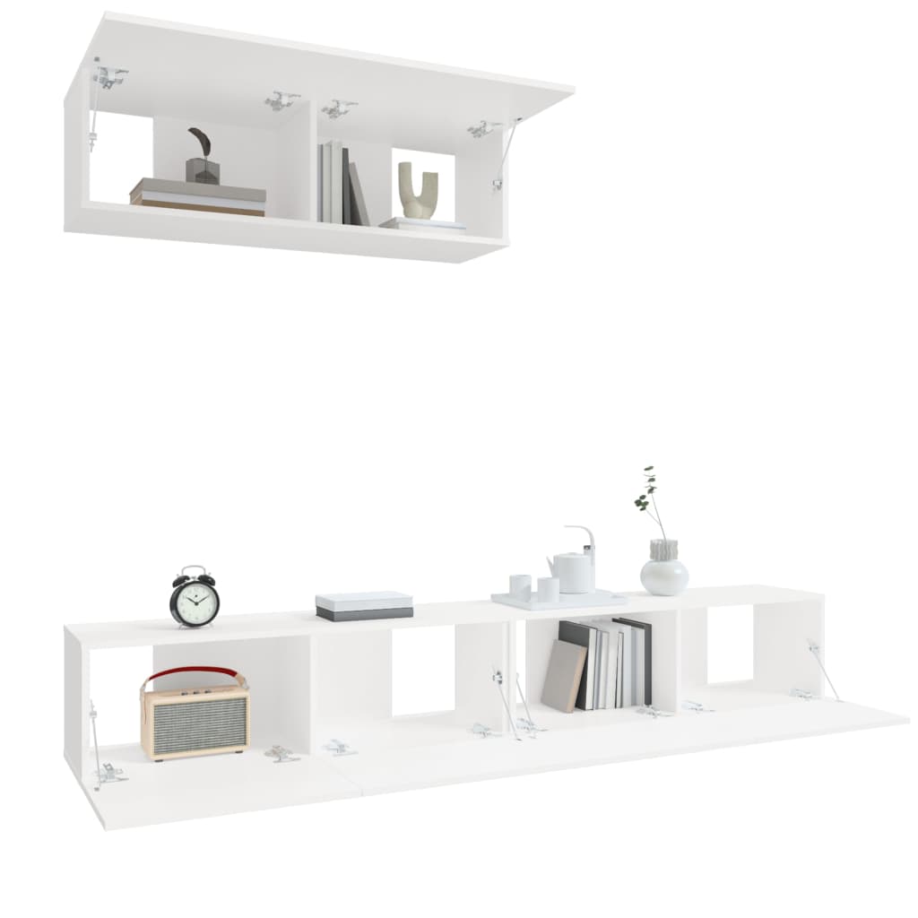 8720287106241_g_en_hd_2 vidaXL 3 Piece TV Cabinet Set White Engineered Wood - Image 5
