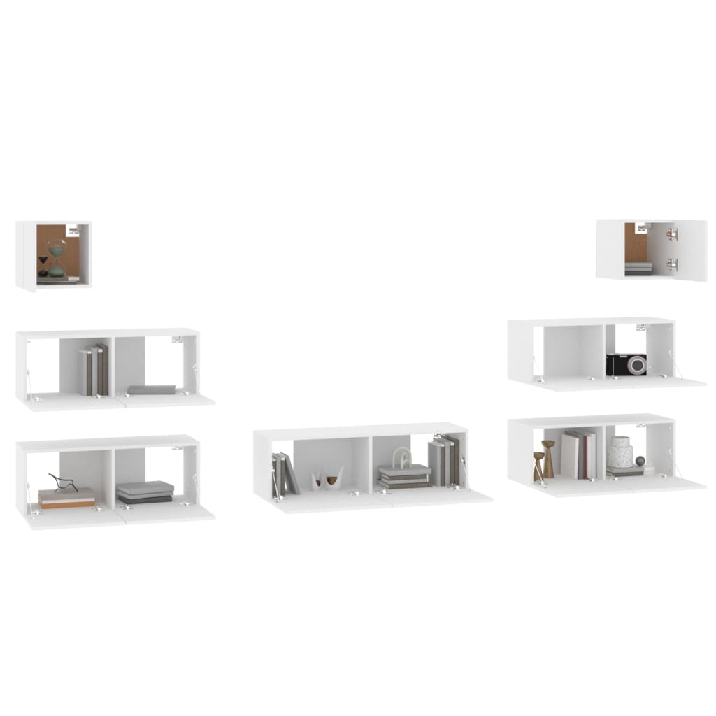 8720287106883_g_en_hd_2 vidaXL 7 Piece TV Cabinet Set White Engineered Wood - Image 5