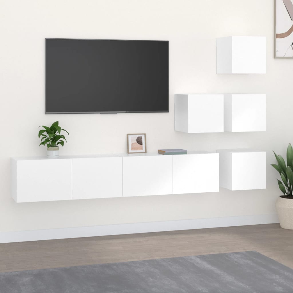 8720287107200_m_en_hd_1 vidaXL Wall-mounted TV Cabinet White Engineered Wood - Image 1