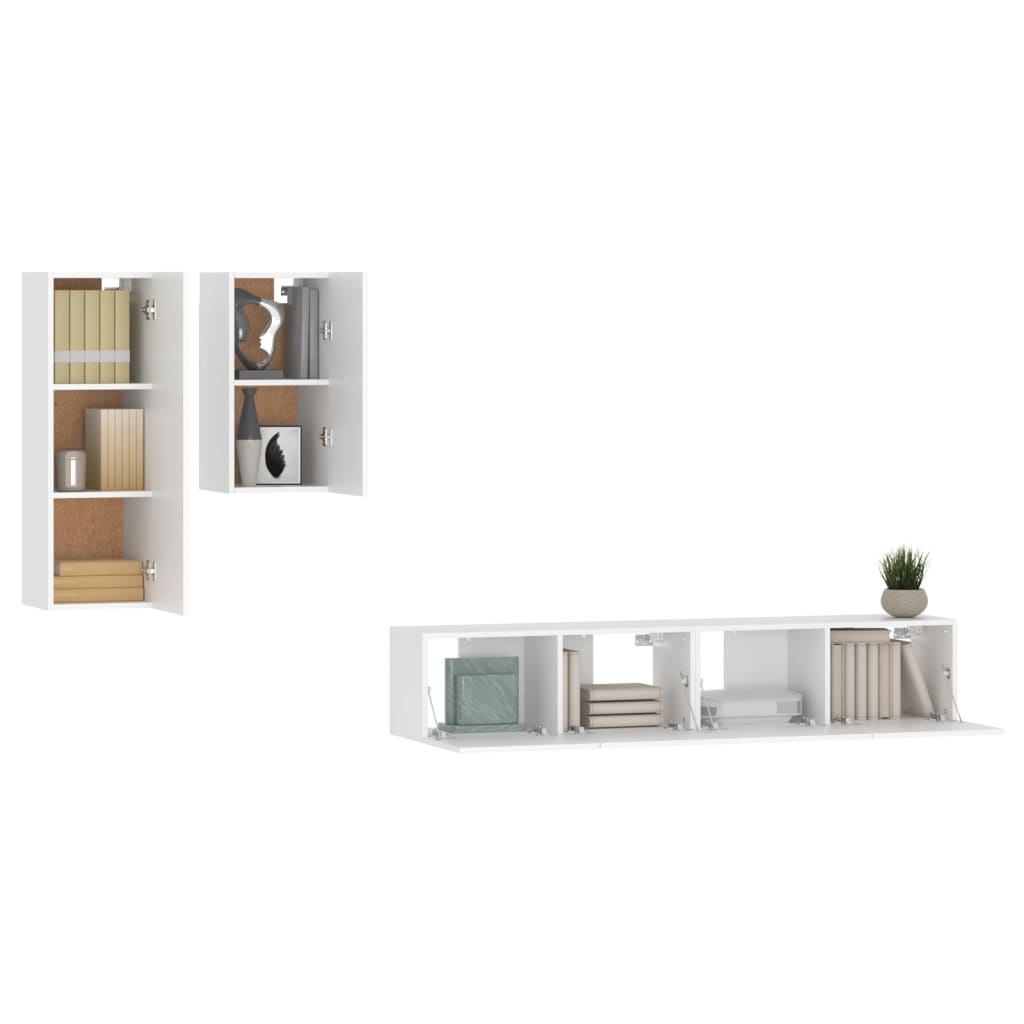 8720287107682_g_en_hd_2 vidaXL 4 Piece TV Cabinet Set White Engineered Wood - Image 5