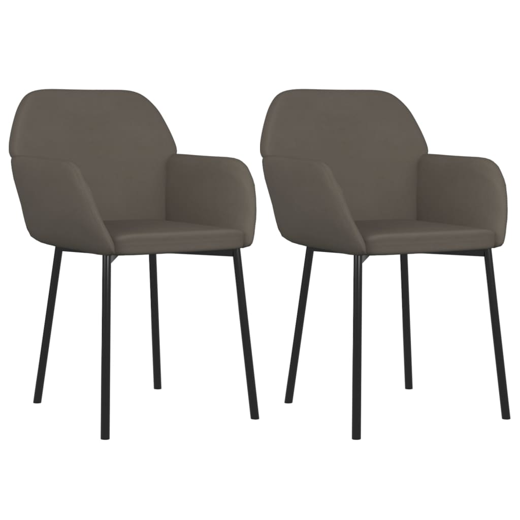 8720287108108_a_en_hd_1 vidaXL Dining Chairs 2 pcs Dark Grey Velvet - Image 2