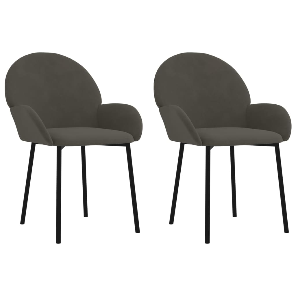 8720287108726_a_en_hd_1 vidaXL Dining Chairs 2 pcs Dark Grey Velvet - Image 2