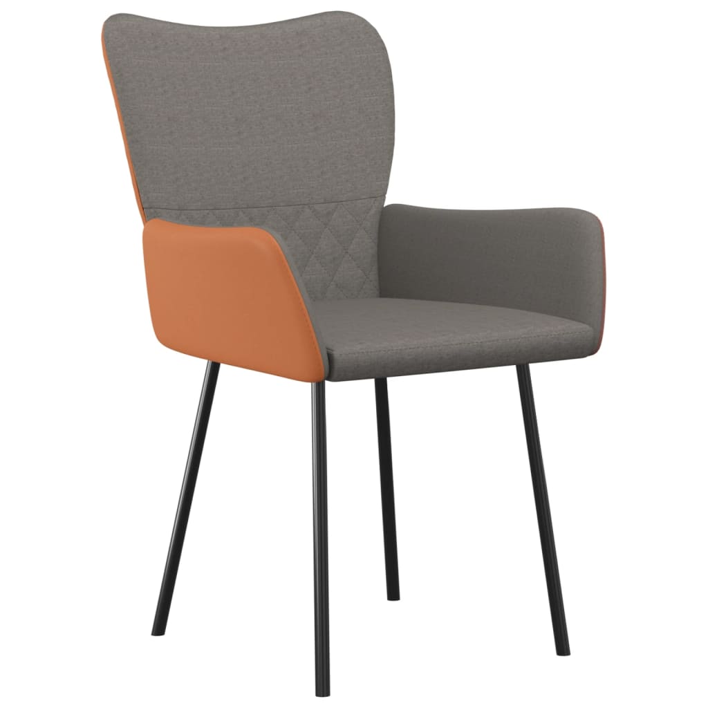 8720287108825_g_en_hd_1 vidaXL Dining Chairs 2 pcs Light Grey Fabric and Faux Leather - Image 3