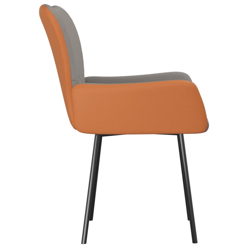 8720287108825_g_en_hd_3 vidaXL Dining Chairs 2 pcs Light Grey Fabric and Faux Leather - Image 5