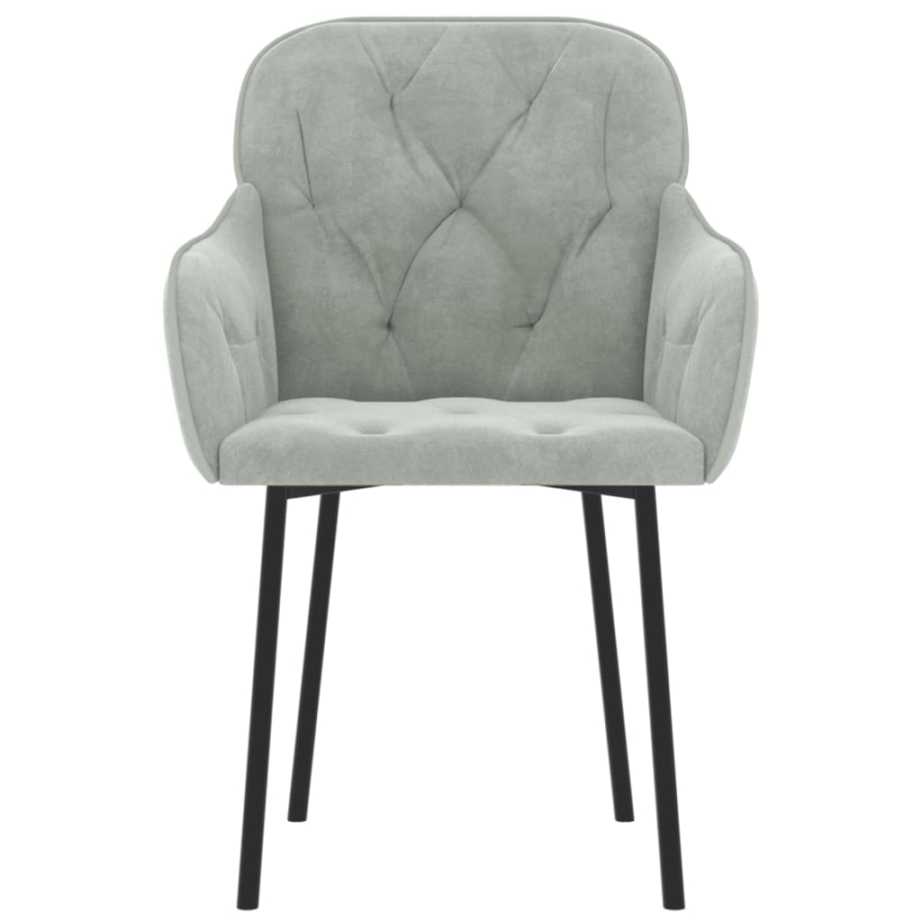 8720287109532_g_en_hd_2 vidaXL Dining Chairs 2 pcs Light Grey Velvet - Image 4