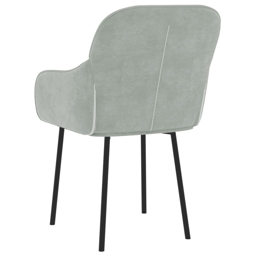 8720287109532_g_en_hd_4 vidaXL Dining Chairs 2 pcs Light Grey Velvet - Image 6