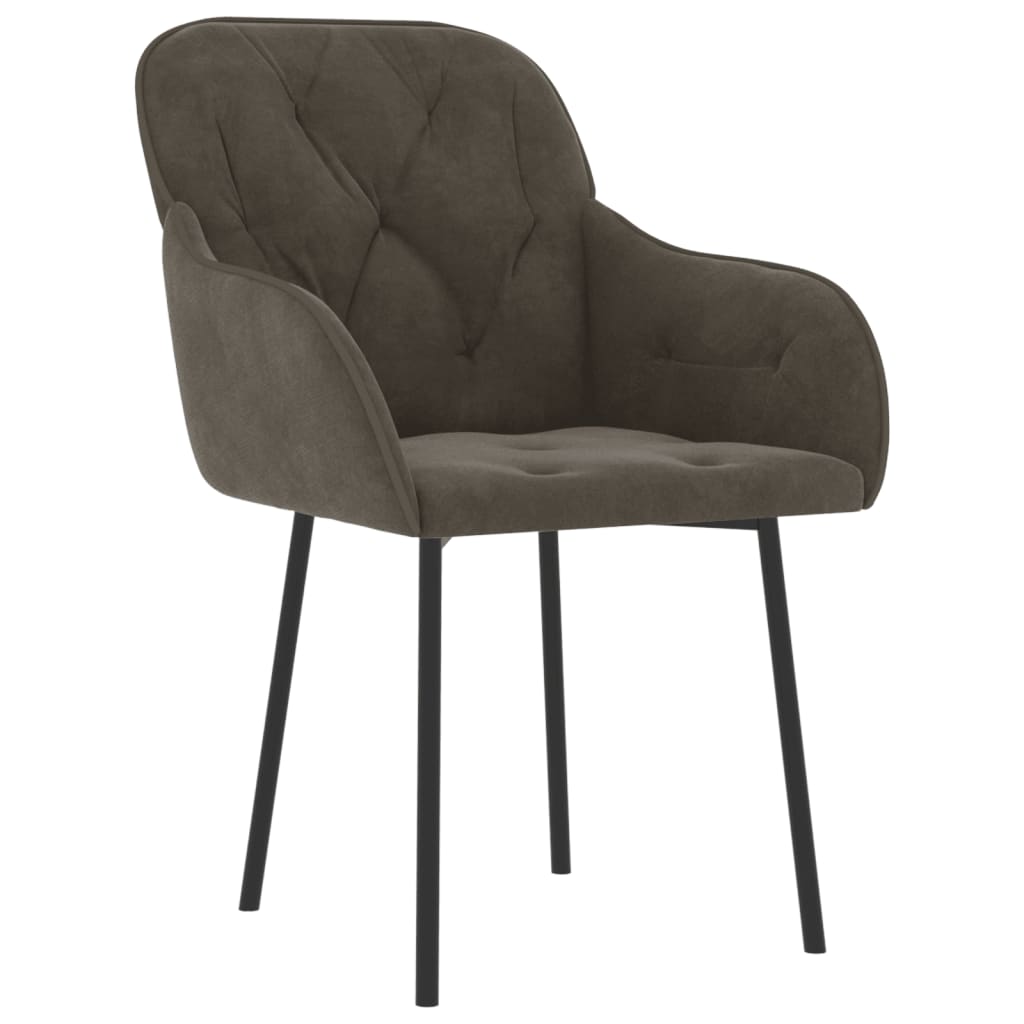 8720287109549_g_en_hd_1 vidaXL Dining Chairs 2 pcs Dark Grey Velvet - Image 3