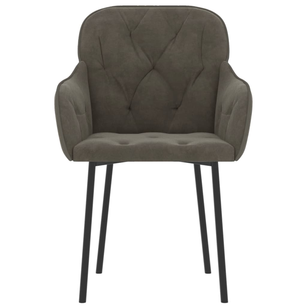 8720287109549_g_en_hd_2 vidaXL Dining Chairs 2 pcs Dark Grey Velvet - Image 4