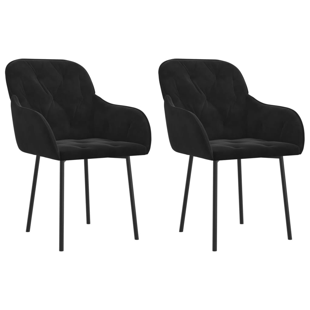 8720287109594_a_en_hd_1 vidaXL Dining Chairs 2 pcs Black Velvet - Image 2