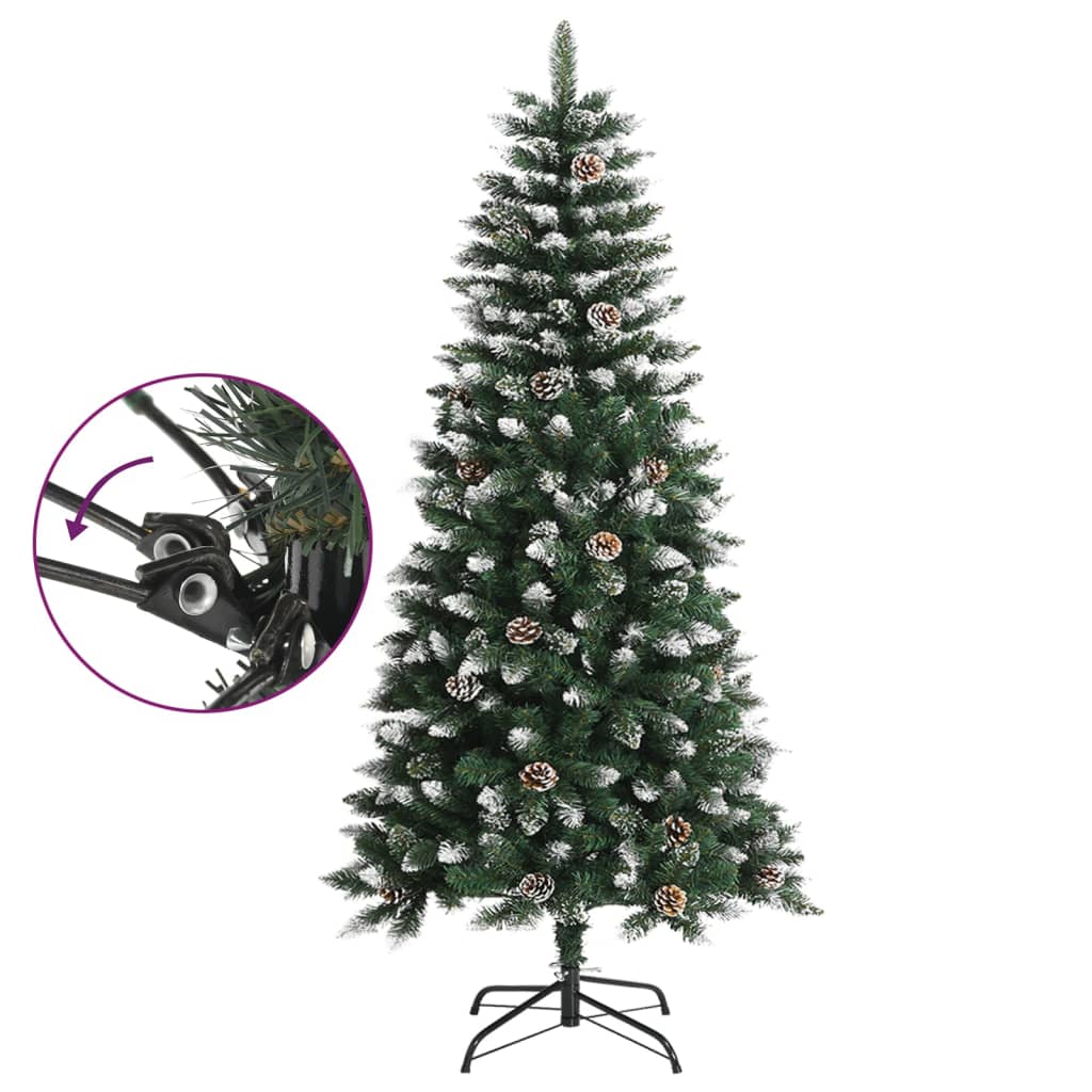 8720287110156_g_en_hd_2 vidaXL Artificial Christmas Tree with Stand Green 120 cm PVC - Image 3