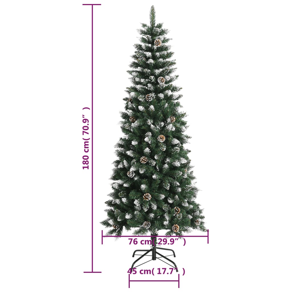 8720287110170_g_en_hd_8 vidaXL Artificial Christmas Tree with Stand Green 180 cm PVC - Image 9