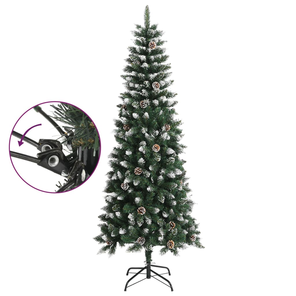 8720287110187_g_en_hd_2 vidaXL Artificial Christmas Tree with Stand Green 210 cm PVC - Image 3