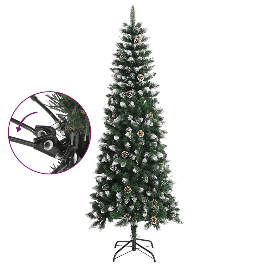 8720287110194_g_en_hd_2 vidaXL Artificial Christmas Tree with Stand Green 240 cm PVC - Image 3